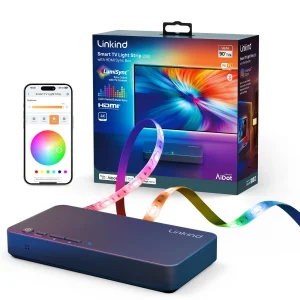 AI Sync TV Backlight Kit with HDMI 2.0 Sync Box, Real-Time TV LED Strip Light...