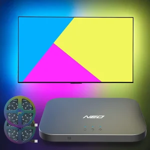 For 65 Inch and Below TVs PC Control NEO HDMI 2.0 Sync Box with Le D Back Light